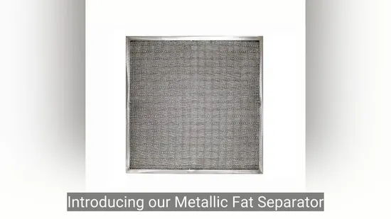 金属製脂肪分離器オイルフィルターカートリッジ、編んだ金網での結露